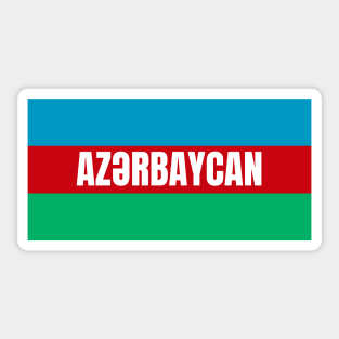 Azerbaijan Flag Colors Sticker